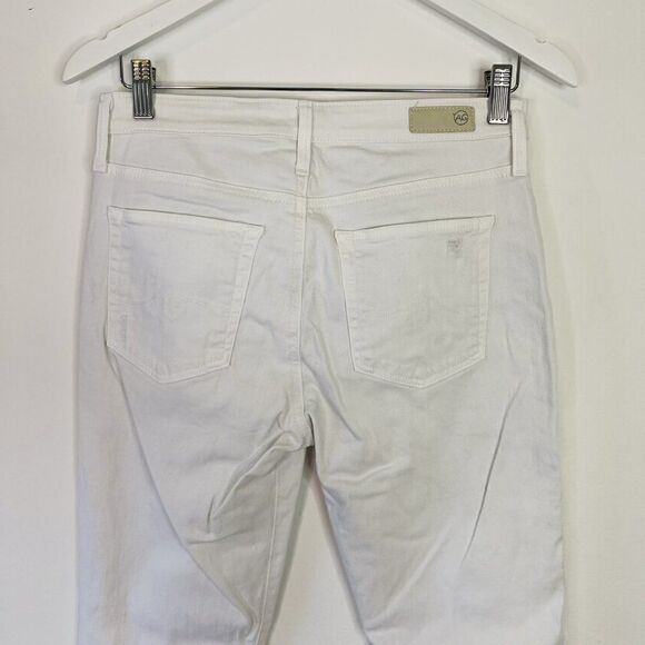 AG Adriano Goldschmied White The Farrah Skinny Ankle Jeans - Picture 5 of 8